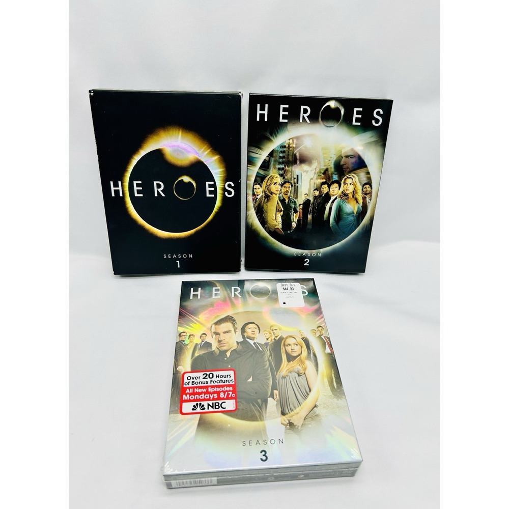 Heroes Seasons 1-3 Dvd Box Set Pre-Owned Very Good Condition Ships Fast